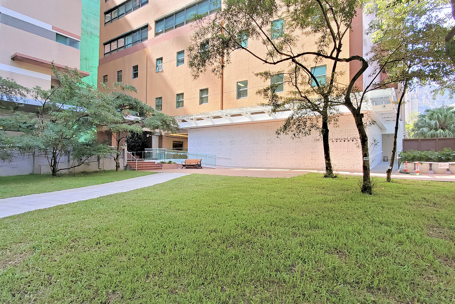 Lawn Area at Jockey Club School of Chinese Medicine Building