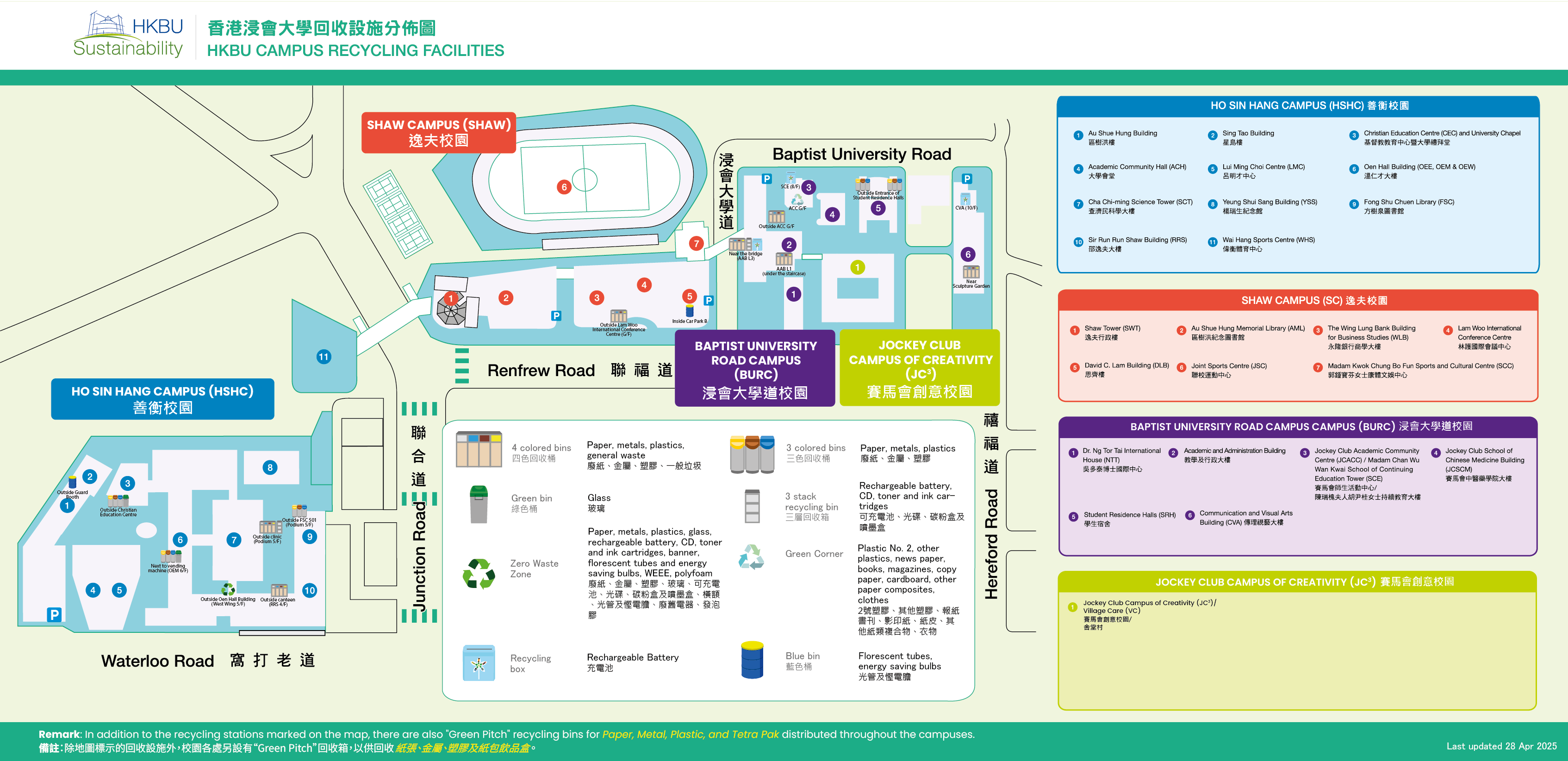 HKBU Recycling Map